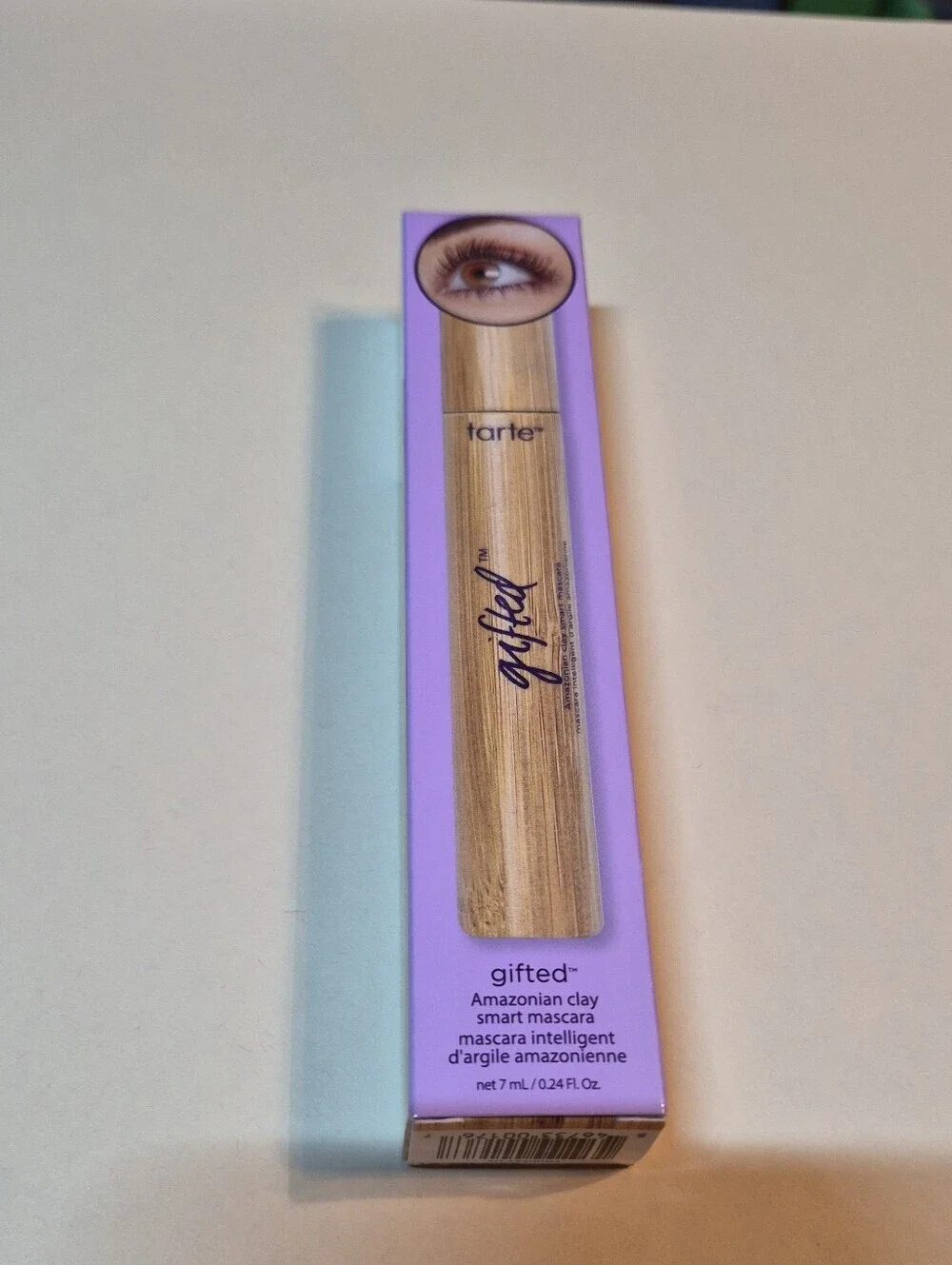 Tarte Gifted Amazonian Clay Smart Mascara in Natural Bamboo Tube: Black, FS, NIB